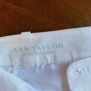 Ann Taylor Board walk white shorts